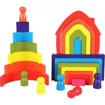 Hrací deka Montessori duhová skládačka MHBH1158 - SLEVA 3% s kodem radost25