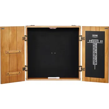 Vevor Skříňka na šipky, masivní dřevo, oficiální velikost, se skóre bez terče