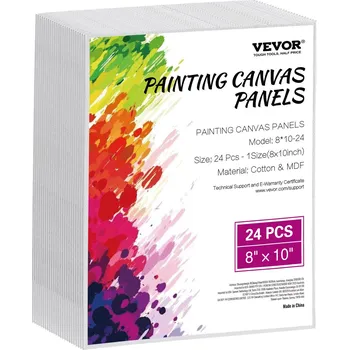 Malířské plátno Vevor Plátna na malování 8×10 inch, 24 ks, akryl, olej, akvarel pro skici