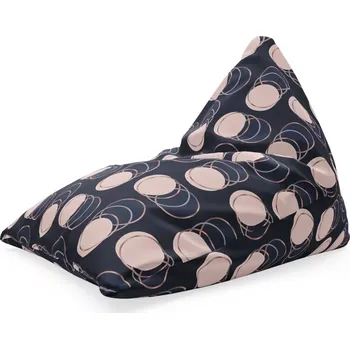 Sedací pytel Sablio Sedací vak Triangl Kruhy a puntíky: 120 x 100 x 100 cm