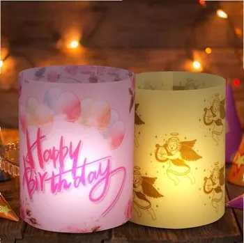 Svícen 12 kusů halloweenských dekorací na stůl, halloweenské lucerny se 3 různými vzory, halloweenský