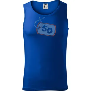 50 na krku štítek - Tílko pánské Core - M ( Královská modrá )