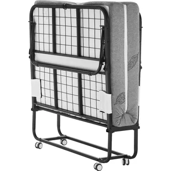 Postel Vevor Skládací postel 38 in × 75 in, matrace 5 in, kovový rám, paměťová pěna