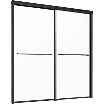 Vevor Sprchové posuvné dveře na vanu 56-60×60 in polorámové 1/4 in sklo