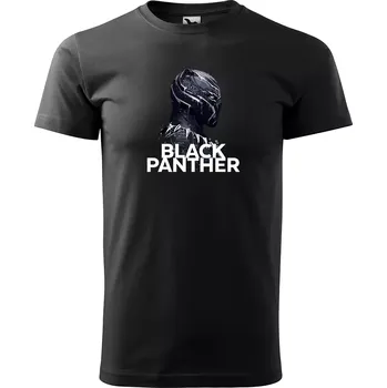 Pánské oblečení Sablio Tričko s potiskem BLACK PANTHER - černé S