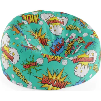 Sedací pytel Sablio Sedací vak Cocoon Komiks - 115 x 75 x 45 cm