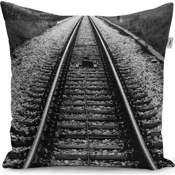 Polštář Sablio Polštář Koleje - 50x50 cm