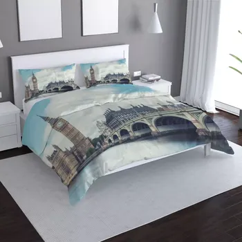 Povlečení Sablio Povlečení Londýn Bridge - 140x220 / 90x70
