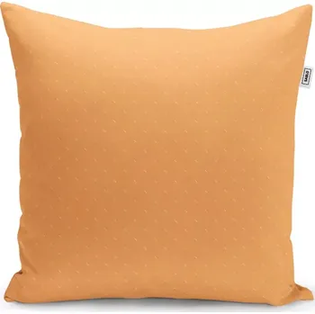 Polštář Sablio Polštář Bílé čárky na oranžové - 40x40 cm
