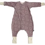 Kaarsgaren Merino spací pytel s nohavicemi a odepínacími rukávy – hnědé ovečky 60 cm