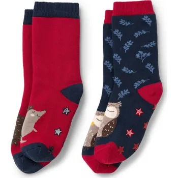 711736 - Tchibo - Dětské protiskluzové ponožky - pro ženy - vel. 23-26 - barva: modrá/žakár