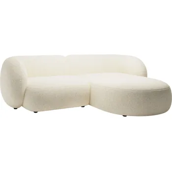 Pohovka Micadoni Světle béžová rohová pohovka Kate 255 cm, pravá