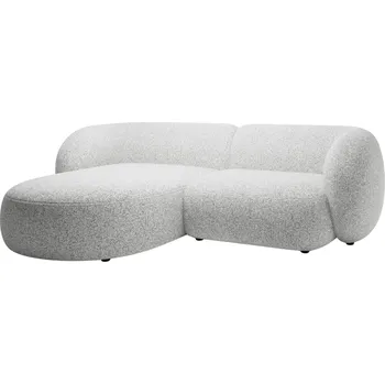 Pohovka Micadoni Světle šedá rohová pohovka Kate 255 cm, levá