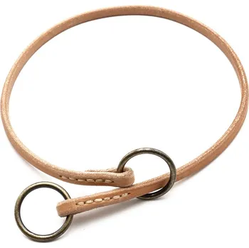 Obojek pro psa Morko Kožený obojek - přírodní kůže 7mm, kování staromosaz .cm: 45 cm