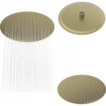 Sprchová hlavice Dešťová sprchová hlavice kulatá zlatá SLIM do sprchových koutů 30 cm