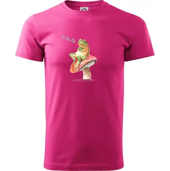 Pánská móda To chce klid žába - Klasické pánské triko vyšší gramáže - XL ( Purpurová )