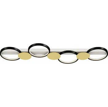 Stmívatelné stropní svítidlo se 4 světly | černé + zlaté