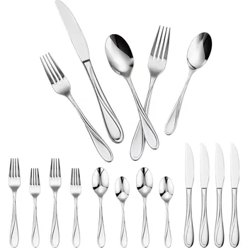 Příbor Vevor Sada příborů 30 ks, nerez, lesklé, do myčky nádobí, pro 6 osob