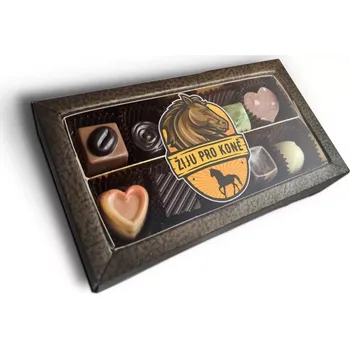 Bonboniéra Sablio Pralinky Žiju pro koně - 10 ks pralinek