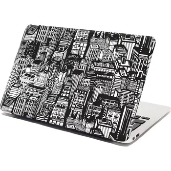 samolepka Sablio Samolepka na notebook Kreslené mrakodrapy - 29x20 cm