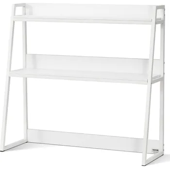 police Vevor Stolní police 2-patrová 37.4"×12.6"×35.4" bílá s protiskluzem