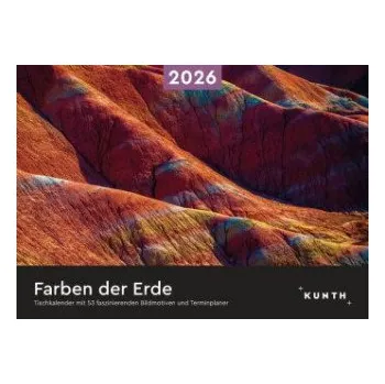 Diář Farben der Erde - KUNTH Tischkalender 2026 – (DE)