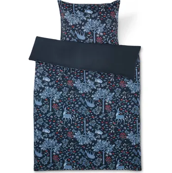 Povlečení 719519 - Tchibo - Flanelové povlečení z mikrovlákna - barva: modrá