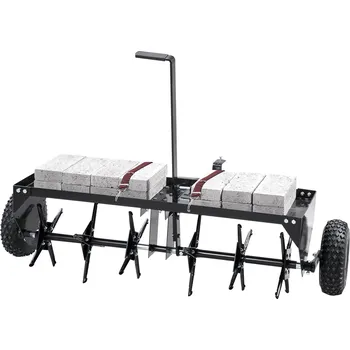 Vertikutátor Vevor Tahaný aerátor trávníku 40-inch, univerzální hák, železné hroty