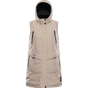 Dámská vesta Dámská vesta s membránou ptx ALPINE PRO HARDA 2 neutrální / zemitá XL