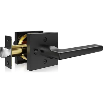 Dveřní kování Vevor Dveřní klika 5 ks matná černá, reverzibilní, bez klíče, 45°