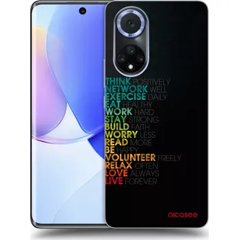 Pouzdro na mobilní telefon Picasee silikonový průhledný obal pro Huawei Nova 9 - Motto života