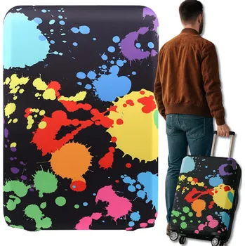 Camerazar Elastický ochranný obal na kufr, cestovní zavazadlo, barevný