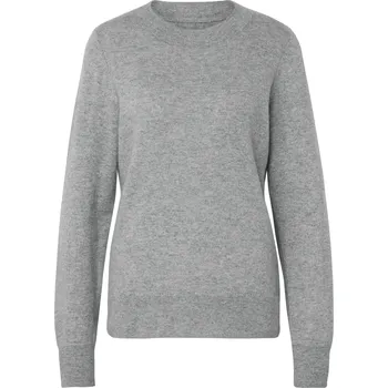 Dámský svetr 712810 - Tchibo - Pletený svetr s kašmírem - pro ženy - vel. M 40/42 - barva: šedá