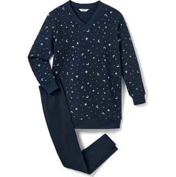 Dámské oblečení 691778 - Tchibo - Pyžamo s legínami - pro ženy - vel. S 36/38 - barva: modrá