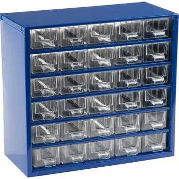 Skříňka na nářadí TOKOZ Skříňka 1 velikost 30 mal.zásuvek 30,5x28x15,5cm kov.MO