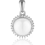 JVD Dámský stříbrný přívěsek se zirkony a perlou SVLP2122XH2P100