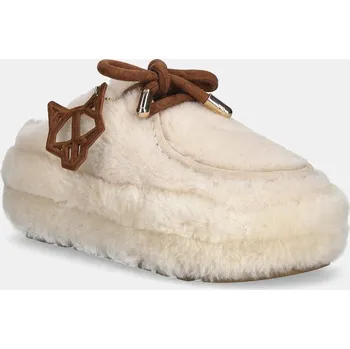 Dámské pantofle Pantofle Naked Wolfe Blizzard béžová barva, Blizzard Sand Suede/Shearling Blizzard.Sand 01X, EUR 40