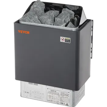 Vevor Elektrický ohřívač do sauny 8 kW, 400 V 3N, časovač 3 h, 8–12 m³