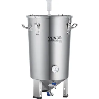 Vevor Nerezový kotel 30L fermentor s víkem, úchytem, kohoutkem a teploměrem