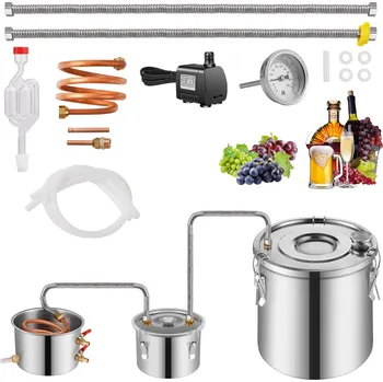 Destilační přístroj Vevor Domácí destilační přístroj 5 gal / 19 l nerez s měděnou spirálou