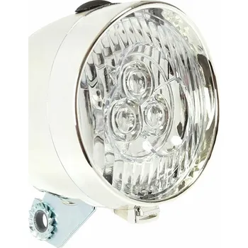 Cyklosvítilna Přední světlo 3 LED chrom