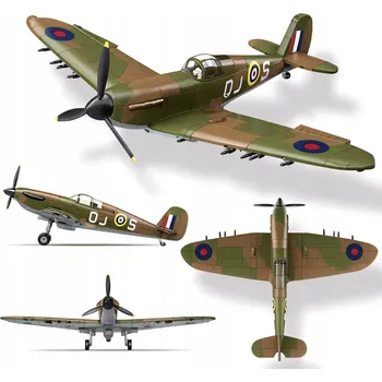 ostatní stavebnice Stavebnice vojenské letadlo Spitfire stíhačka z druhé světové války model 682 dílů (68 2 KS )