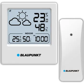 Meteostanice Meteostanice Blaupunkt WS10WH s Venkovním Čidlem a Předpovědí Počasí