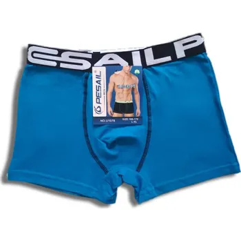 Chlapecké spodní prádlo Pesail Chlapecké bavlněné boxerky U1078 Barva: černá, modrá, Dětská velikost: 160-166