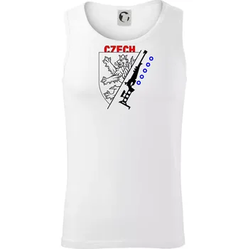 Biathlon - Czech Lion - Tílko pánské Core - L ( Bílá )