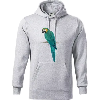 Pánská mikina Ara - Mikina pánská Cape s kapucí - M ( Světlešedý Melír )