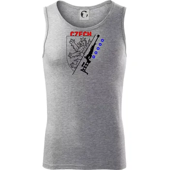 Biathlon - Czech Lion - Tílko pánské Core - S ( Tmavě šedý melír )