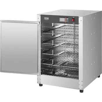 Ohřívací zásuvka Vevor Ohřevná 5-patrová skříň na jídlo, 5 pánví, nerez, vodní miska