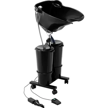 Vevor Přenosná miska na mytí vlasů s čerpadlem, 2 vědra, 2 sprchy