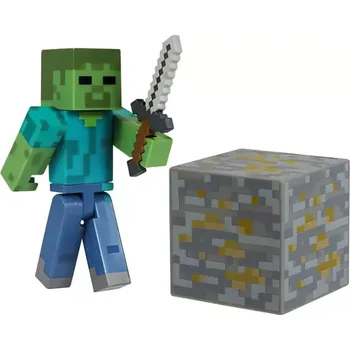 Dřevěná hračka Figurka Minecraft Zombie Steve s příslušenstvím FIBH1692 - SLEVA 3% s kodem radost25
